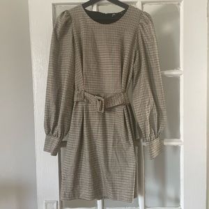 Zara plaid mini dress